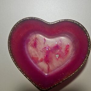 One of a kind; heart jewelery holder
